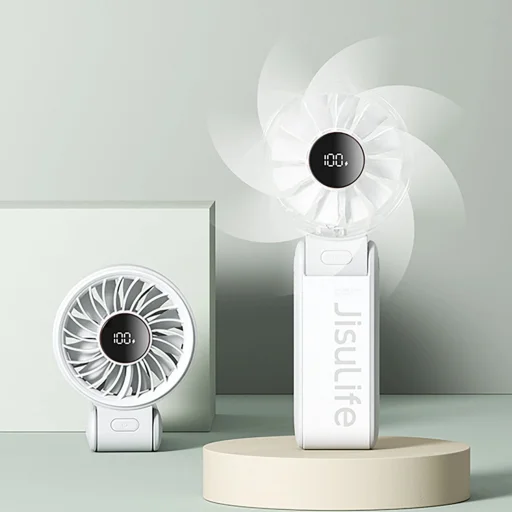 Jisulife Kézi Ventilátor Life7 5000mAh Hordozható USB Ventilátor - Szürke - 17