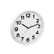 Home AWC300WH fali óra, üveg előlap, kontrasztos, jól leolvasható számlap, 1xAA elem tápellátás, átmérő 300mm
