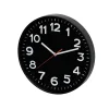 Home AWC300BK fali óra, üveg előlap, kontrasztos, jól leolvasható számlap, 1xAA elem tápellátás, átmérő 300mm