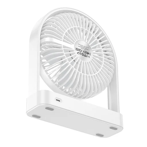HOCO ultravékony asztali ventilátor HX65 fehér - 6