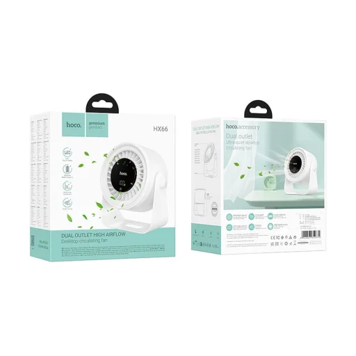 HOCO asztali ventilátor HX66 fehér - 9