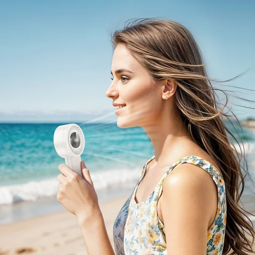 HOCO kézi ventilátor HX62 fehér - 7