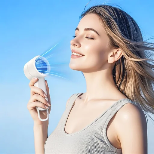 HOCO nagy sebességű, hordozható ventilátor HX63 fehér - 5