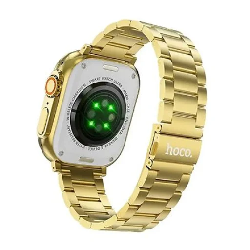 HOCO Y12 Ultra okos sportóra (hívás verzió) világos arany - 2