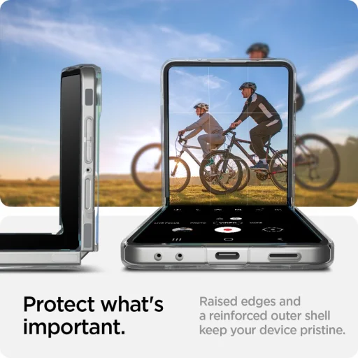  Galaxy Z Flip 7 Kristálytiszta/fehér Spigen Airskin Mag Magsafe tok - 18