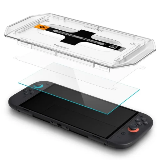 Spigen Glas.tr "ez Fit" 2-pack Nintendo Switch 2 átlátszó üvegfólia - 2