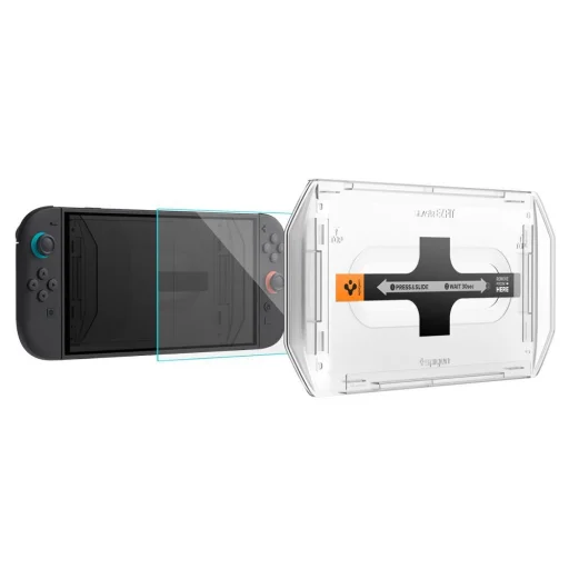 Spigen Glas.tr "ez Fit" 2-pack Nintendo Switch 2 átlátszó üvegfólia - 4