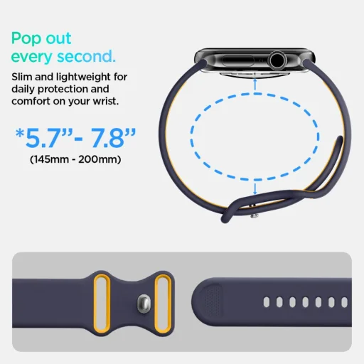 Spigen Nano Pop Apple Watch 6 / 7 / 8 / 9 / 10 / 11 / Se / Ultra 1 / 2 (44 / 45 / 46 / 49 Mm) Áfonya Haditengerészeti Kék - 9