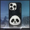 Nimmy Nagyszemű Állatka 2.0 Panda tok iPhone 16 Pro Max - fekete thumbnail