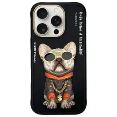 Nimmy Glasses Cool Dog iPhone 16 Pro Max tok - Fekete