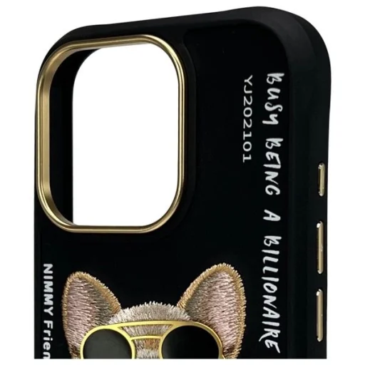 Nimmy Glasses Cool Dog iPhone 16 Pro Max tok - Fekete - 3