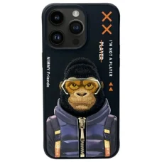 Nimmy Cool&amp;Cute 2.0 Monkey tok iPhone 15 Pro - Fekete