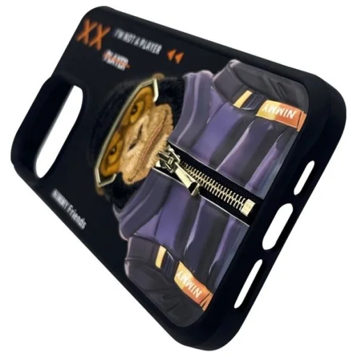 Nimmy Cool&amp;Cute 2.0 Monkey tok iPhone 15 Pro - Fekete - 6