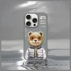 Nimmy Cool&amp;Cute 2.0 Bear tok iPhone 16 Pro Max-hoz - Szürke thumbnail