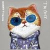 Nimmy Glasses Cool Cat tok iPhone 15 Pro Max - Szürke thumbnail