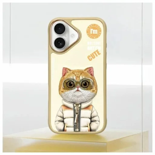 Nimmy Cool&amp;Cute 2.0 Macska Tok iPhone 16 - Zöld tok - 11