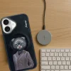 Nimmy Mágneses divatos cuki háziállat MagSafe tok iPhone 16 - fekete thumbnail