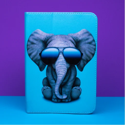 Univerzális tok Elefánt mintázattal 9-10” tablet tok - 5