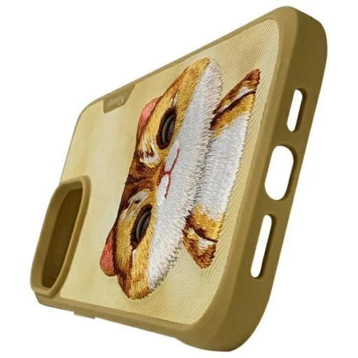 Nimmy Nagyszemű Háziállat 2.0 Macska Tok iPhone 15 Pro - Zöld tok - 6