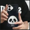 Nimmy Nagy Szemű Kisállat 2.0 Panda tok iPhone 16-hoz - fekete tok thumbnail