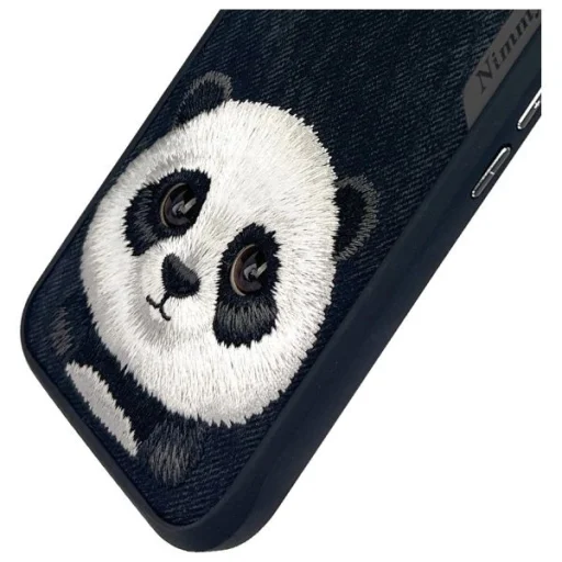 Nimmy Nagy Szemű Kisállat 2.0 Panda tok iPhone 16-hoz - fekete tok - 7