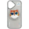Nimmy Glasses Cool Cat MagSafe tok iPhone 16 - Szürke, thumbnail