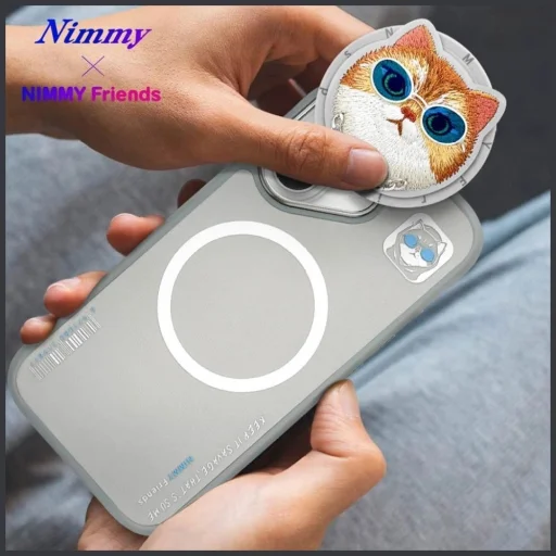 Nimmy Glasses Cool Cat MagSafe tok iPhone 16 - Szürke, - 16