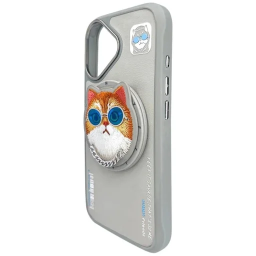 Nimmy Glasses Cool Cat MagSafe tok iPhone 16 - Szürke, - 4