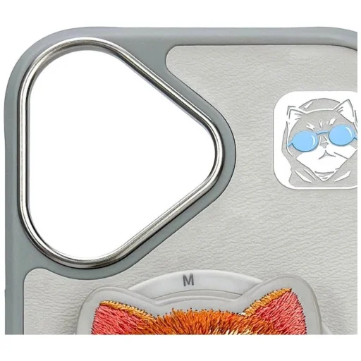 Nimmy Glasses Cool Cat MagSafe tok iPhone 16 - Szürke, - 7