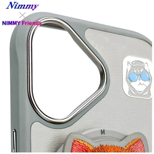 Nimmy Glasses Cool Cat MagSafe tok iPhone 16 - Szürke, - 10