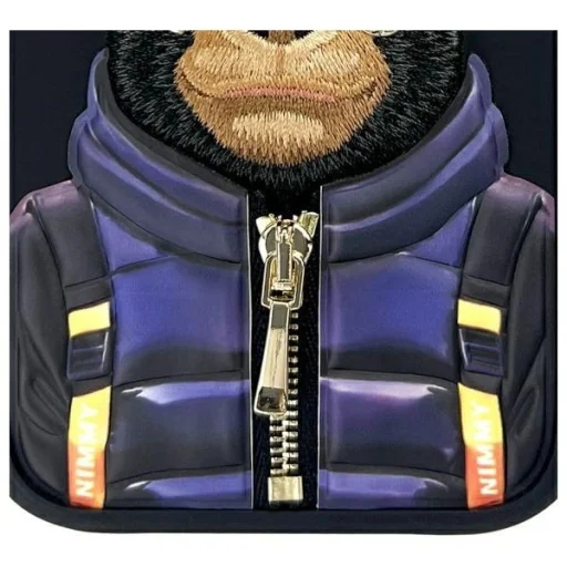 Nimmy Cool&Cute 2.0 Monkey tok iPhone 16 - fekete - 9