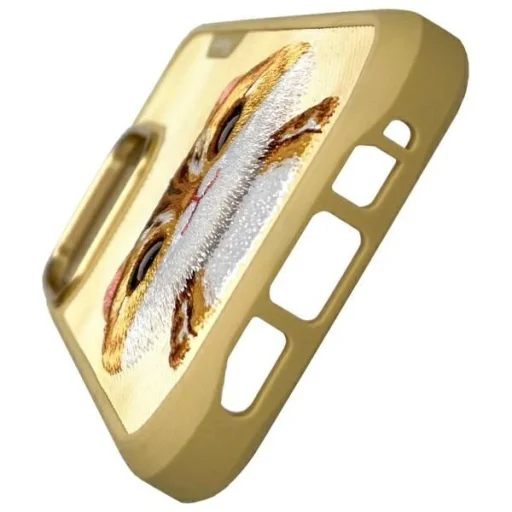 Nimmy Nagyszemű Háziállat 2.0 Macska tok iPhone 16 Pro Max - Zöld tok - 6