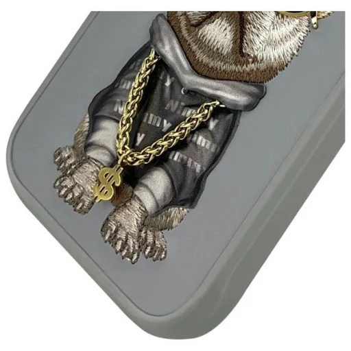 Nimmy Glasses Cool Dog iPhone 16 Pro tok - Szürke - 4