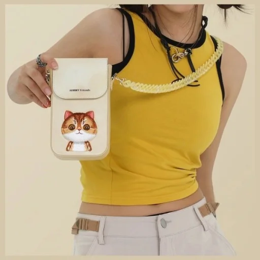 Nimmy Big Eyed Pet 2.0 Macska Kézitáska - Zöld - 7