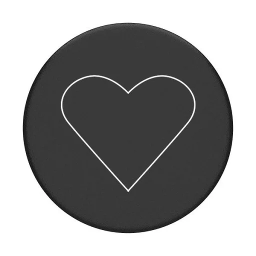 Popsockets 2 White Heart Black Holder és telefontámasz - 3