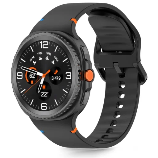 Tech-protect Szilikon Samsung Galaxy Watch 8 / Classic (40 / 44 / 46 mm) Fekete - 1