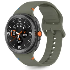 Tech-protect Szilikon Samsung Galaxy Watch 8 / Classic (40 / 44 / 46 mm) Katonazöld
