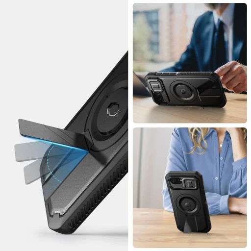 Tech-protect Kevlar Magsafe iPhone 16e Fekete tok - 3