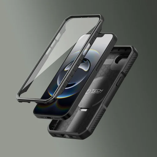 Tech-protect Kevlar Magsafe iPhone 16e Fekete tok - 5