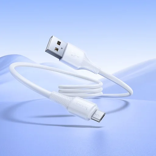 USB A - Micro USB kábel Hoco 2,4A 1 m X120 fehér - 4