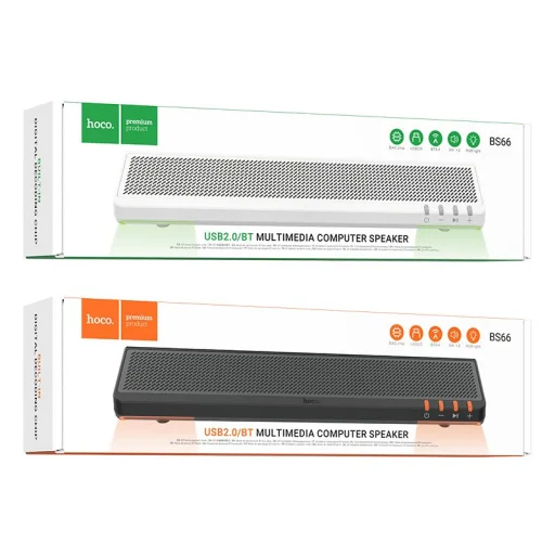 Bluetooth hangszóró 2 x 3W Hoco 2in1 BS66 fekete - 7