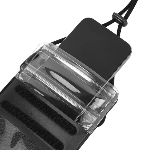 Vízálló tok mobiltelefonhoz Hoco IP68 240 x 120 x 15 mm HX53 fekete tok - 2