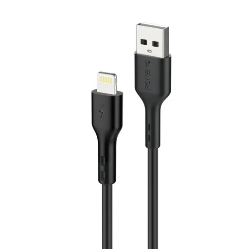 FONENG kábel X36 Lightning 2.4A 1M Fekete - 2