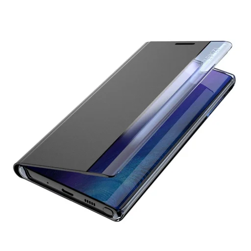 Sleep Case fliptok smart window-val Samsung Galaxy A22 4G fekete tok - 6