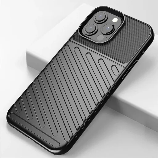  iPhone 13 Pro Max kék Thunder Case rugalmas és masszív tok - 15