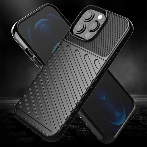  iPhone 13 Pro Max kék Thunder Case rugalmas és masszív tok - 4