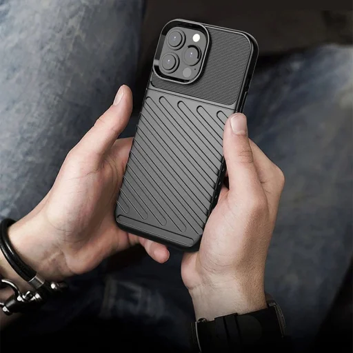  iPhone 13 Pro Max kék Thunder Case rugalmas és masszív tok - 8