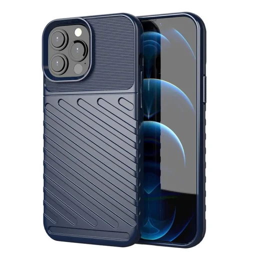  iPhone 13 Pro Max kék Thunder Case rugalmas és masszív tok - 1