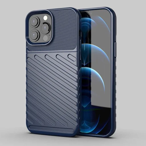  iPhone 13 Pro Max kék Thunder Case rugalmas és masszív tok - 3