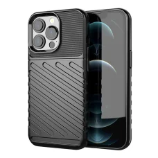  iPhone 13 Pro fekete Thunder Case Rugalmas Erős Strapabíró TPU Tok